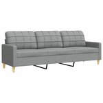 vidaXL Ensemble de canapés 4 Pièces repose-pied et coussins décoratifs