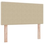 vidaXL Tête de lit LED Vert gris 80 cm Tissu en velours côtelé