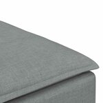 vidaXL Module de repose-pieds pour canapé modulaire Gris clair 100 x 100 x 48 cm