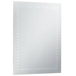 vidaXL Miroir mural à LED pour salle de bains 60x80 cm