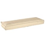vidaXL Set de coussins de palette 2 Pièces Beige 120 x 40 x 8 cm