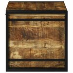 vidaXL Boîte de Rangement 50 x 50 x 50 cm bois de manguier brut
