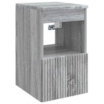 vidaXL Armoire de salle de bain Sonoma gris 30 x 44 5 x 50 cm