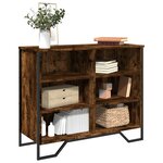 vidaXL Buffet chêne fumé 91x35 5x74 5 cm bois d'ingénierie