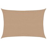 vidaXL Voile d'ombrage 160 g/m² Taupe 4x6 m PEHD