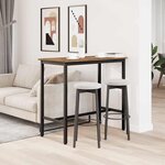 vidaXL table Bois ancien 100 x 50 x 90 5 cm Bois d'ingénierie et acier