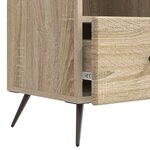 vidaXL Meuble TV Chêne Sonoma 102 x 34 5 x 50 cm Bois d'ingénierie
