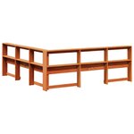 vidaXL Tête de lit de bibliothèque en forme de L bois massif de pin
