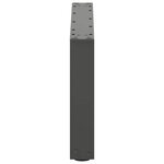 vidaXL Pieds de table basse en U 2 pièces Anthracite 70 x (30-31) cm Acier
