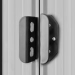 vidaXL Abri de stockage pour jardin Métal Gris 204 x 132 x 186 cm