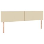 vidaXL Lit avec rangement et matelas avec matelas Crème 200 x 200 cm