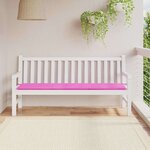 vidaXL Coussin de banc de jardin Rose 180 x 50 x 4 cm Tissu Oxford