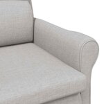 vidaXL fauteuil Gris nuage 76 x 94 x 102 cm Tissu Sharpa