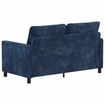 vidaXL Canapé Bleu marine 156 x 81 x 87 5 cm Polyester