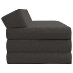 vidaXL Canapé-lit pliable Gris foncé 120 x 60 x 49 cm Tissu