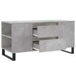 vidaXL Table basse gris béton 102x44 5x50 cm bois d'ingénierie