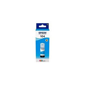 T00p240 - bouteille d'encre cyan ecotank epson 104