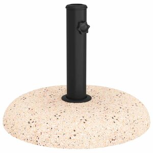 vidaXL Pied de parasol Jaune et Noir 45 x 45 x 40 cm Béton et Métal