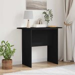 vidaXL Table console Noir 93 x 40 x 75 cm Bois d'ingénierie