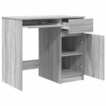 vidaXL Bureau sonoma gris 86x49x76 cm bois d'ingénierie