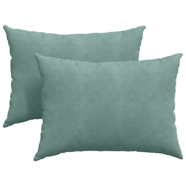 vidaXL Coussins de canapé 2 Pièces Vert Mer 70 x 50 cm
