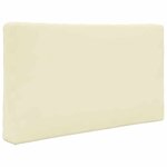 vidaXL Coussin de canapé d'extérieur 2 Pièces Crème Polyester