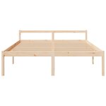vidaXL Lit pour personne âgée 200x200 cm bois massif de pin