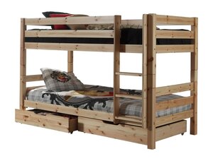 PINO Lits superposés + Lot de 2 tiroirs