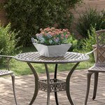 vidaXL Jardinières en bol 5 Pièces 35x35x15 cm en inox