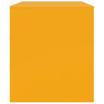 vidaXL Meubles TV 2 Pièces jaune moutarde 67x39x44 cm acier