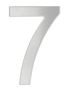 THIRARD - Chiffre 7 adhésif inox H.76mm - THIRARD