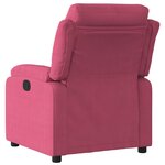 vidaXL Fauteuil inclinable rouge bordeaux velours