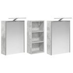 vidaXL Ensemble de Meubles de Salle de Bain 3 Pièces 116 x 16 x 62 5 cm