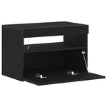 vidaXL Meuble TV Noir 60 x 35 x 40 cm Bois d'ingénierie