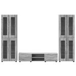 vidaXL Ensemble meuble TV FLORIN Gris Sonoma Bois d'ingénierie