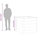 vidaXL Lit surélevé de jardin WPC 100x100x91 cm Gris