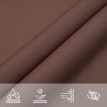 vidaXL Voile de parasol tissu oxford triangulaire 4x4x5 8 m marron