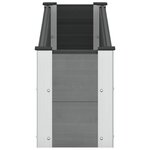 vidaXL Jardinière surélevée Gris 150 x 30 x 36 cm WPC et Aluminium