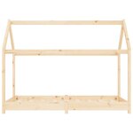 vidaXL Cadre de lit d'enfant Bois de pin massif 80x160 cm