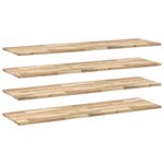 vidaXL Étagères flottantes 4 Pièces 160x40x2 cm acacia massif non traité