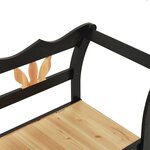 Banc banquette 107 x 45 x 75 5 cm bois de sapin solide noir 02_0010940