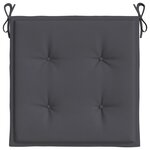 vidaXL Coussins de chaise de jardin lot de 6 anthracite 50x50x4 cm