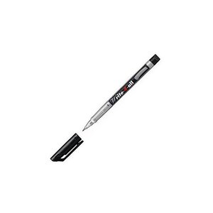 Stylo feutre permanent write-4-all pte superfine 0 4 mm noir x 10 stabilo