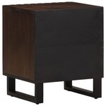 vidaXL Table de chevet 40x34x46 cm bois de manguier massif