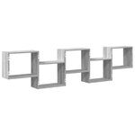vidaXL Étagère cube murale 5 compartiments sonoma gris