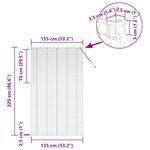 vidaXL Store de Fenêtre Gris foncé 135 x 220 cm Aluminium