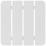 vidaXL Table d'appoint Blanc 38 x 38 x 46 cm Polyéthylène