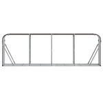 vidaXL Porte-bûches marron 300x45x100 cm acier galvanisé