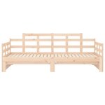 vidaXL Lit coulissant sans matelas bois de pin solide