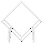 vidaXL Portant de bois chauffage blanc 60x25x60 cm